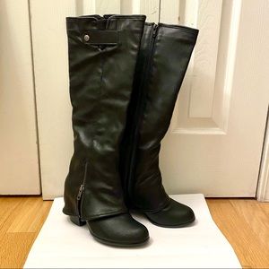 Black tall riding boots, US 7